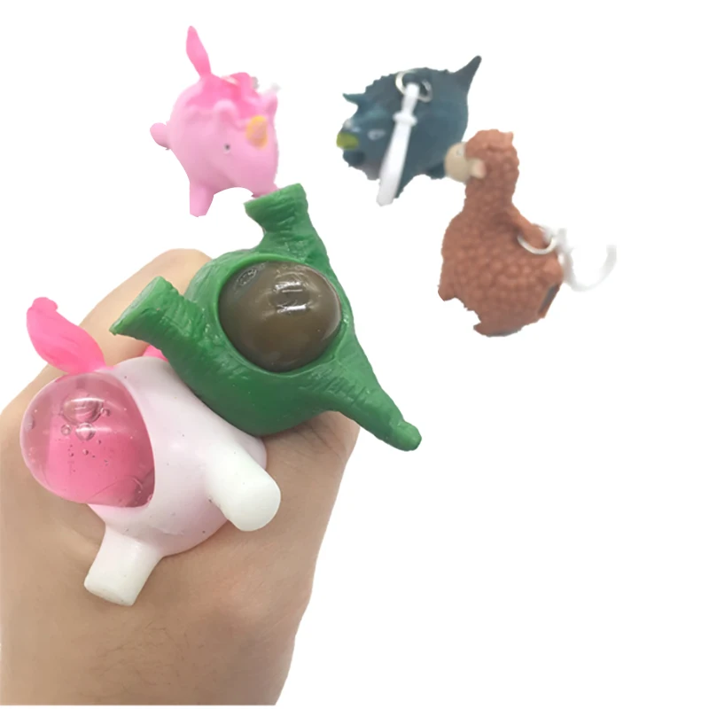 3 шт. милый чехол с животным узором TPR Squishy Vent липкие игрушки креативные резиновые
