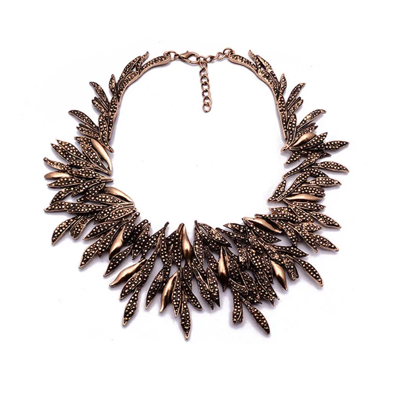 LUFANG модное ретро богемное удушье ожерелье в этническом стиле панк Гальваническое металлическое массивное Макси-ювелирное изделие для женщин