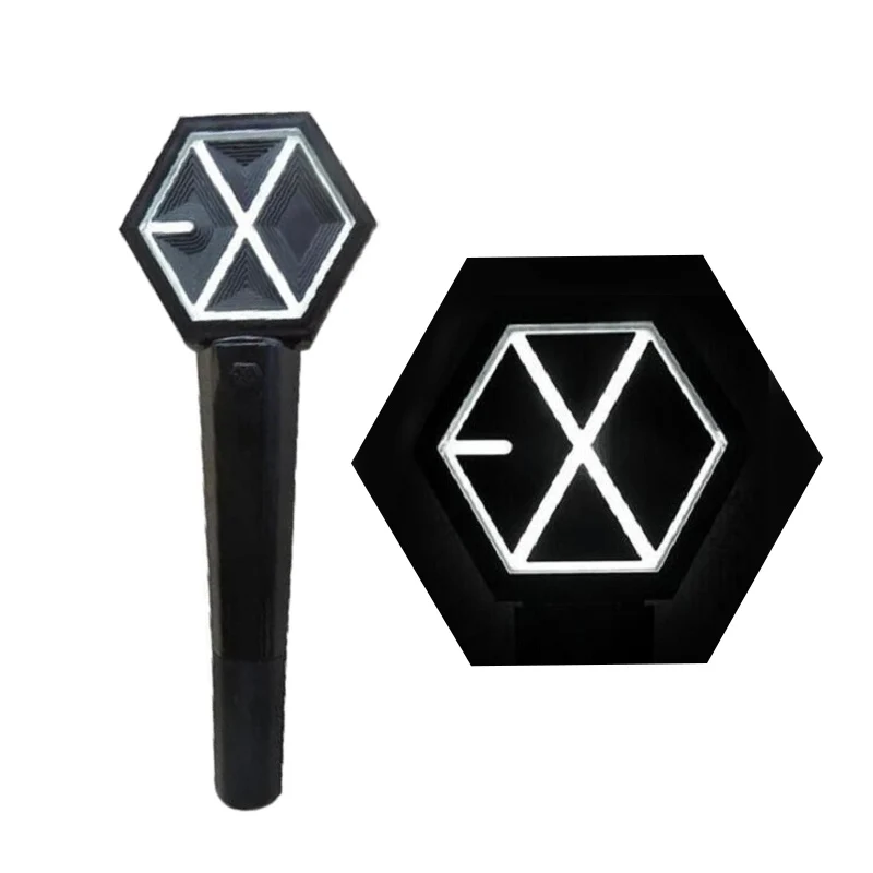

SGDOLL KPOP Chinese Version Sehun Chanyeol DO Glow Black Light Stick Lamp For EXO Concert
