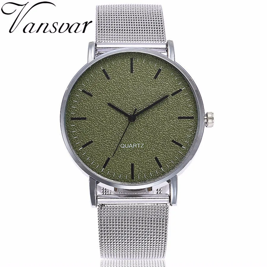 Drop Shipping Fashion Unisex Stainless Steel Quartz Analog Wrist Watches Women Men Casual Simple Gift Clock Relogio Feminino