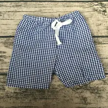 Высокое качество, заводская цена, черная клетчатая дизайнерская детская однотонная пляжная одежда для мальчиков