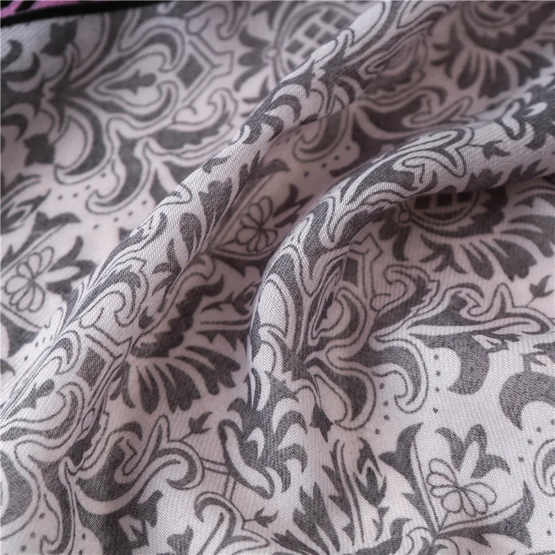 Горячая Распродажа дизайн китайский цветочный вискозный шарф женский модный винтажный принт пашмины Foulard Femme мусульманский хиджаб снуд