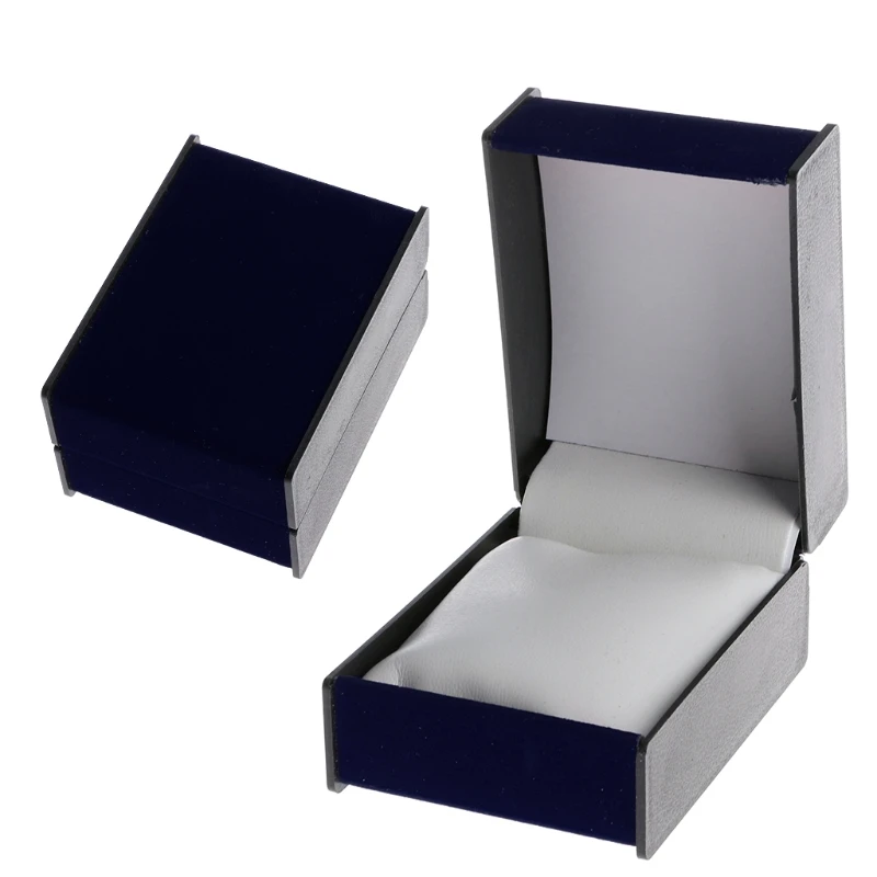 JAVRICK Deluxe бархатные наручные часы держатель для хранения дисплей витринный футляр-органайзер коробка подарок ГАИ - Цвет: Blue