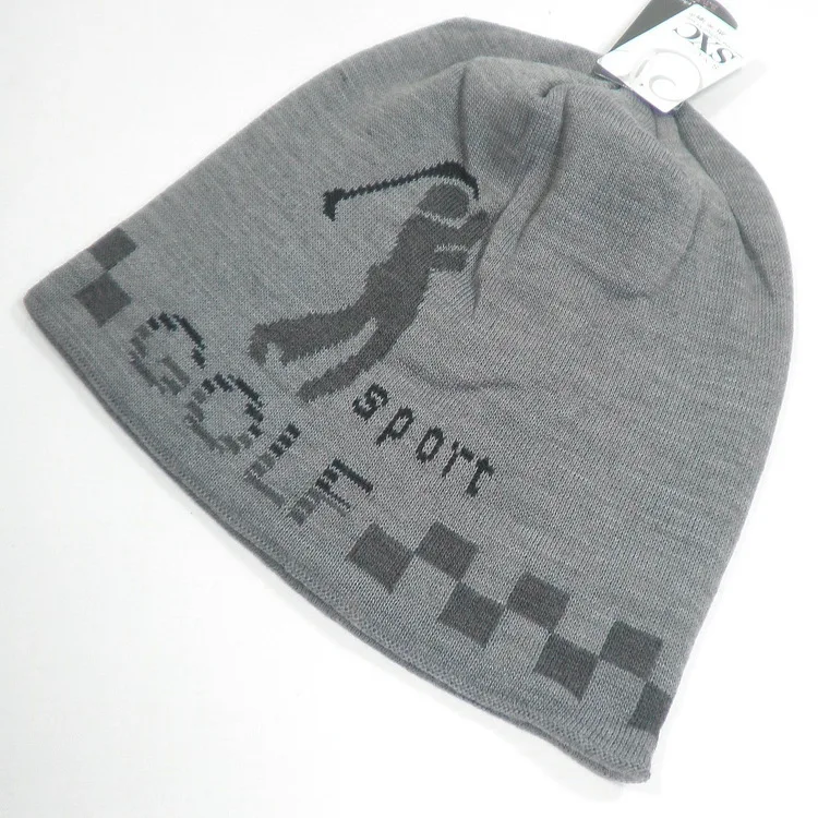 

warm wool knitting golf cap for winter golfer