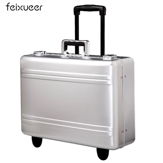 Feixueer Aluminum Magnesium Alloy Air Toolbox Metal Hairdressing Feixueer Aluminum Magnesium Alloy Air Toolbox Metal Hairdressing Medical Equipment Case Instrument Cases Luxury Suitcase