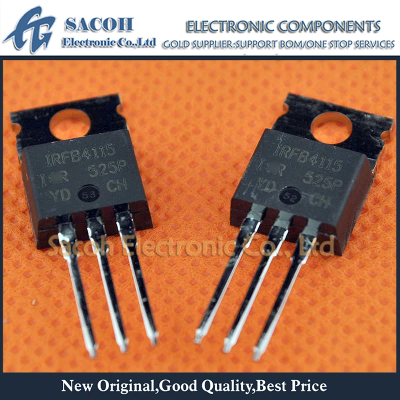 

Free shipping 10Pcs IRFB4115PBF IRFB4115 4115 TO-220 104A 150V Power MOSFET transistor