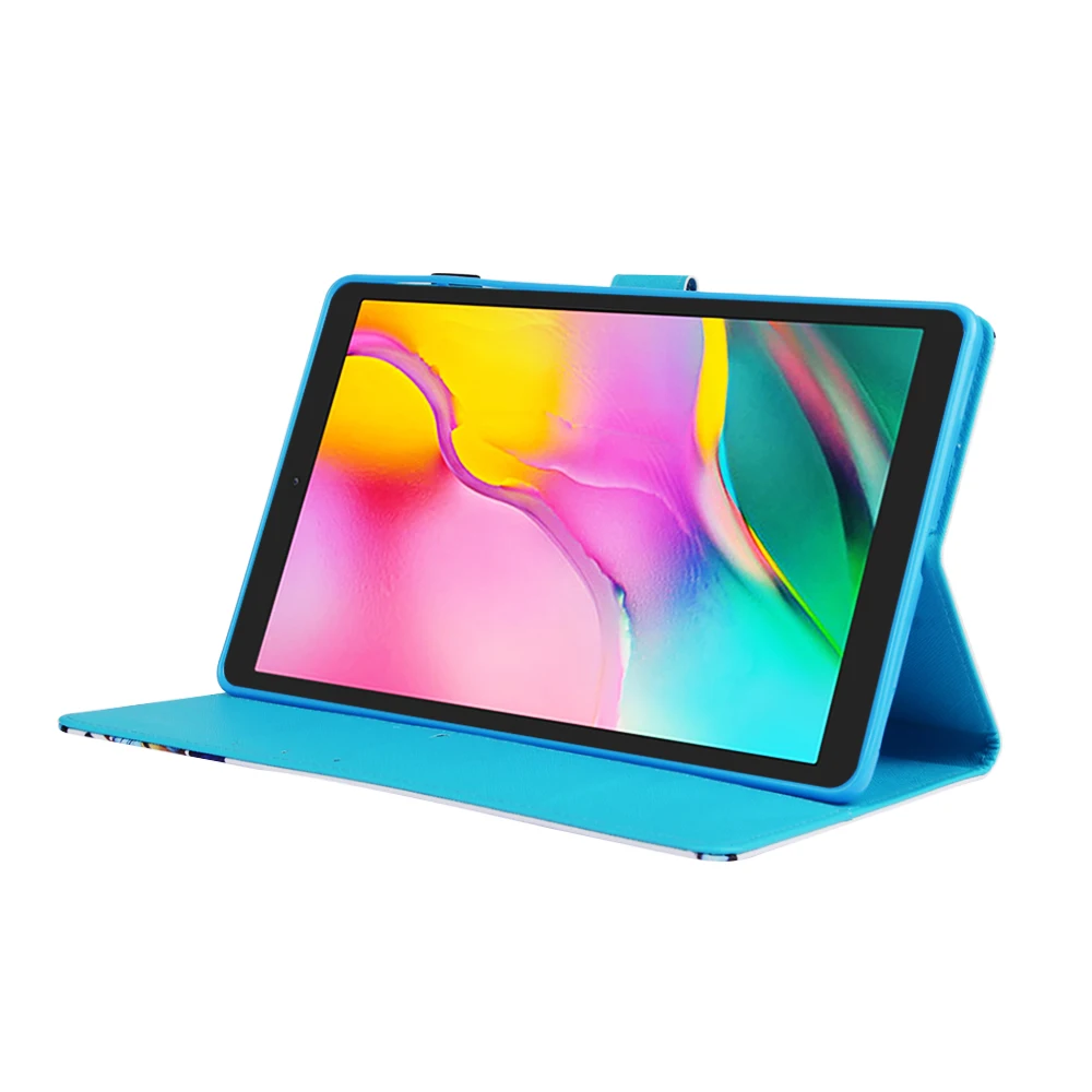 Для Samsung Galaxy Tab A 10 1 (2019) T515 T510 чехол с принтом из искусственной кожи флип для