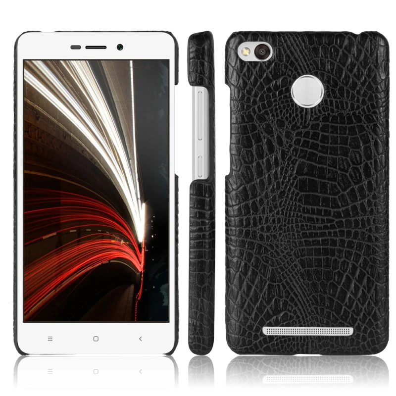 Xiaomi Redmi 3X 3S 5inch Crocodile PU leather +PC case_4