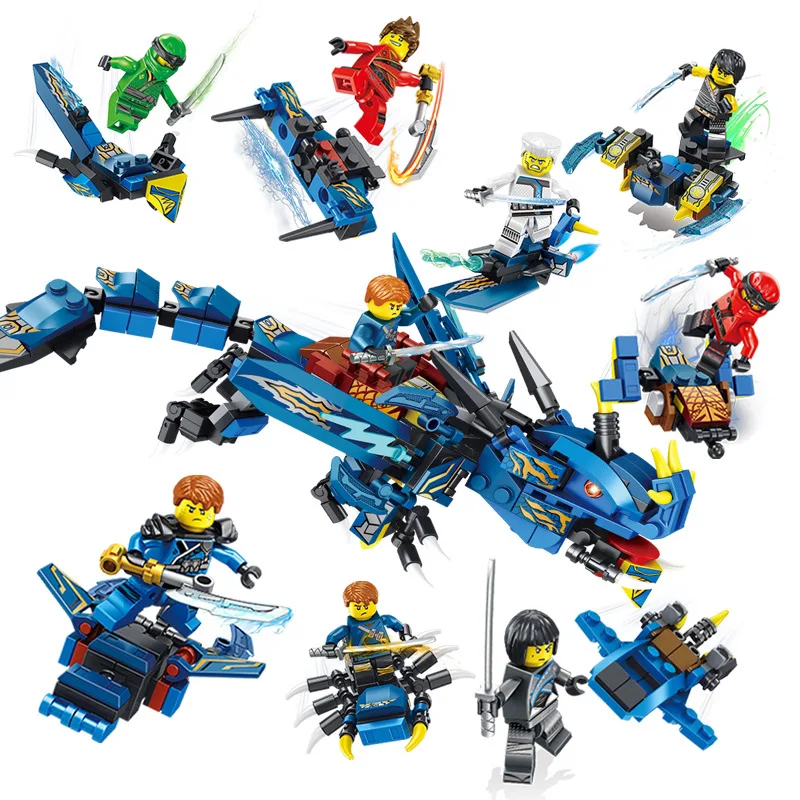 

8pcs/set LegoINGlys Ninjagoed Motorcycle Building Blocks Bricks Toys Compatible For Children Christmas Kids Gifts Carmadon