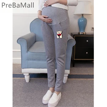 

Nursing Maternity Trousers 2019 Autumn Winter Casual Belly Pants for Pregnancy Women Maternity Clothing Outerwear B0457