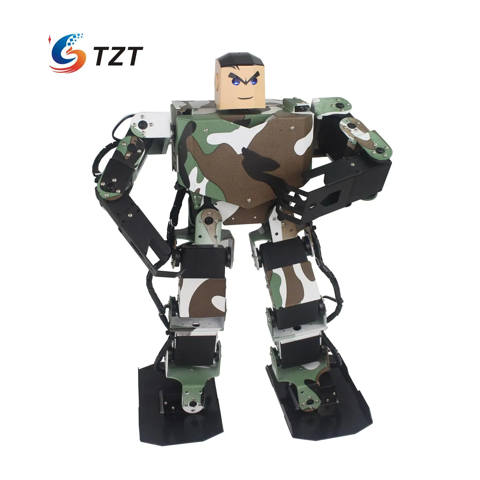 

Soldier King 16DOF Smart Humanoid Robot Contest Dance Programmable Biped Robotics with Servos/Handle/Controller Assembled