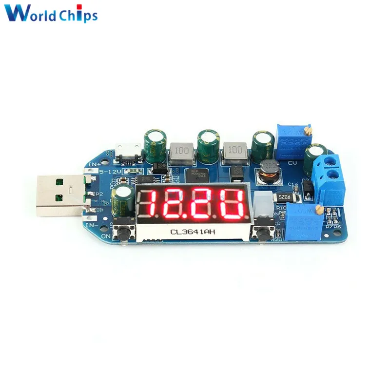 

15W Adjustable DC-DC DC CV USB Port 5V Up To 3.3V 9V 12V 24V 30V Step Up / Down Power Supply Boost Buck Converter Module