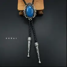 Горячая ковбой Боло Галстуки веревка из полиуретана галстук-бабочка цветок ожерелье Bolotie