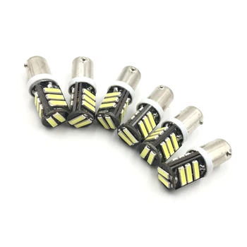 

Pure White No Error No Polarity Ba9s T11 T4W Led Lamp 7020 SMD 12V Car Instrument Parking Marker LED Lights Bulb Canbus