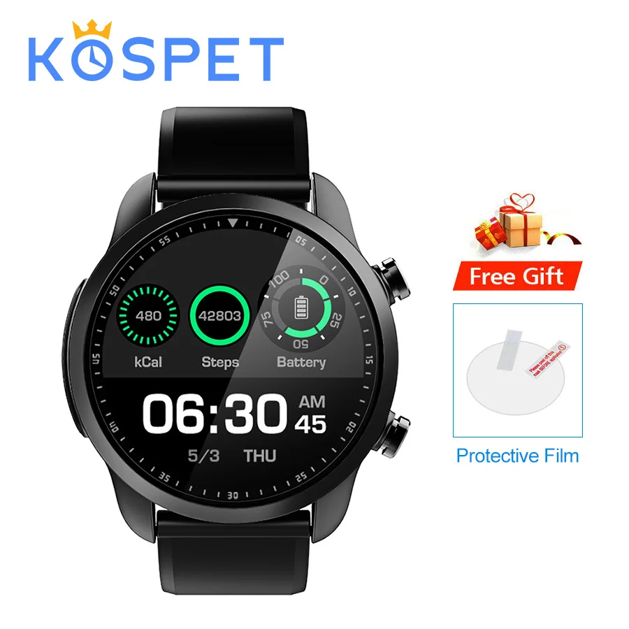 

KOSPET Brave 4G Bluetooth Android 6.0 1.3" Touch Screen 2GB+16GB IP68 Waterproof MT6737 GPS Business Smart Watch Phone