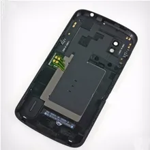 100% Original mobile phone housing for LG optimus E960 google Nexus 4 back case rear battery cover door+NFC cable