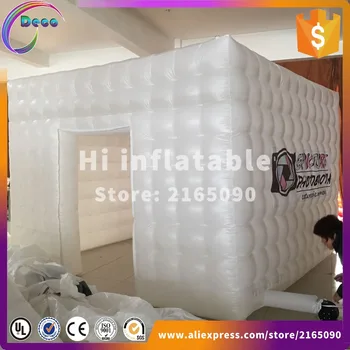 

led light inflatable cube tent, led inflatable photo booth