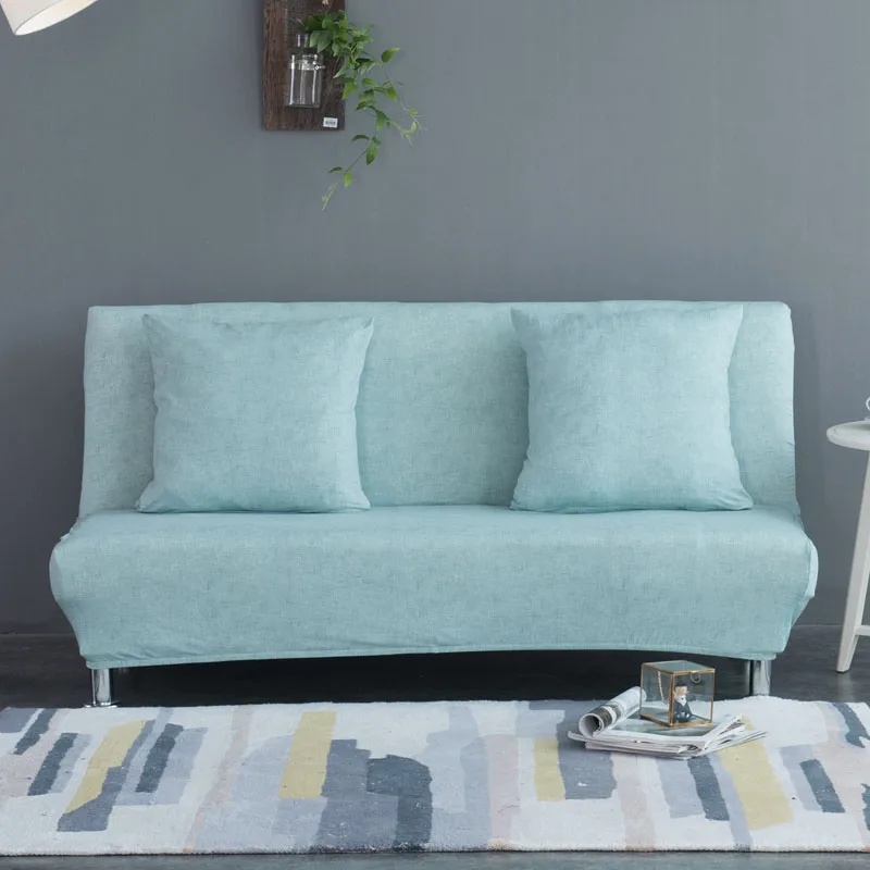 Эластичный диван-кровать, без подлокотника, съемные стрейч Чехлы для дивана, все включено, складная мебель, чехлы для дивана, Размеры S/M/L - Цвет: Color 13