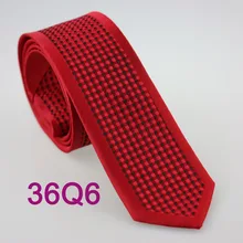 YIBEI coahella галстуки тонкий красный галстук границы с стереоскопическим геометрическим клетчатым тонкий галстук ЖАККАРДОВЫЙ плетеный галстук Повседневное платье