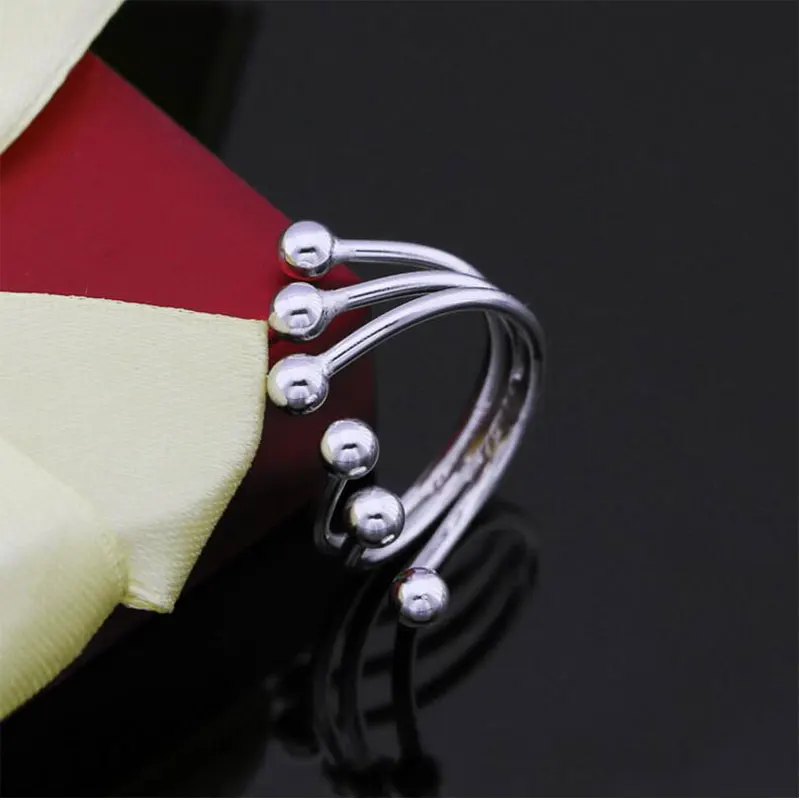 Anenjery индивидуальные Многослойные Геометрические тайские серебряные кольца для женщин, 925 пробы серебряные ювелирные изделия anillos S-R298 - Цвет основного камня: S-R299