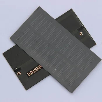 

BUHESHUI 0.8W 5.5V Solar Cell Monocry PET Solar Panel Solar Module DIY Solar Charger For 3.6V Battery 50pcs/lot Free Shipping