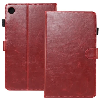 

Retro Crazy Horse Pattern Flip Leather Case for Huawei MediaPad M5 8.4 inch Foldable Business Stand Card Smart Cover for M5 8.4"