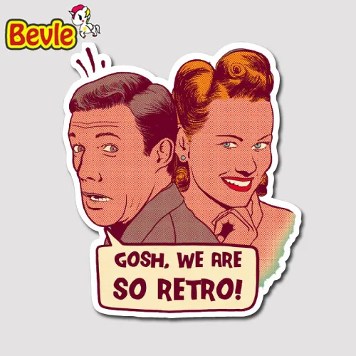 

Bevle 2021 Funny 3M Sticker For Skateboard Laptop Bike Phone Car Waterproof Cartoon Tide Graffiti Fashion Stickers