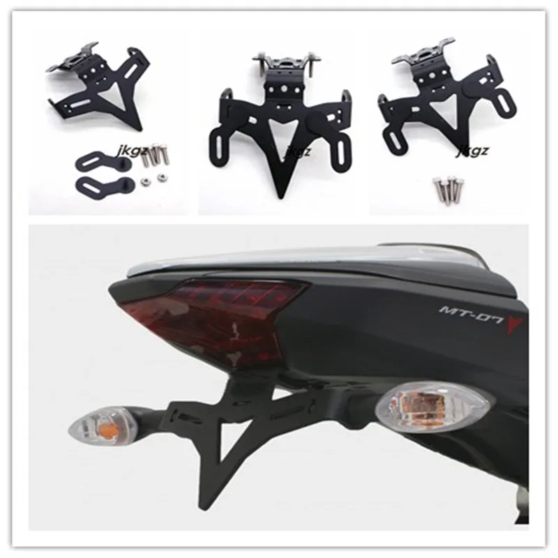

Motorcycle Accessories Licence Number Registration Plate Holder Bracket Light For YAMAHA MT07 MT 07 FZ07 13-17