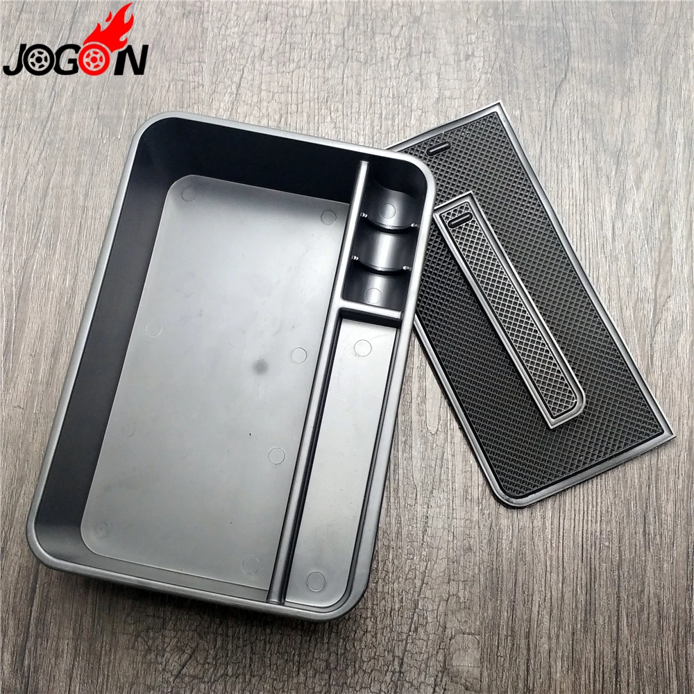

For Nissan Patrol Y62 2010-2016 With Cool Box Car Central Armrest Box Storage Organizer Holder Case Container Black