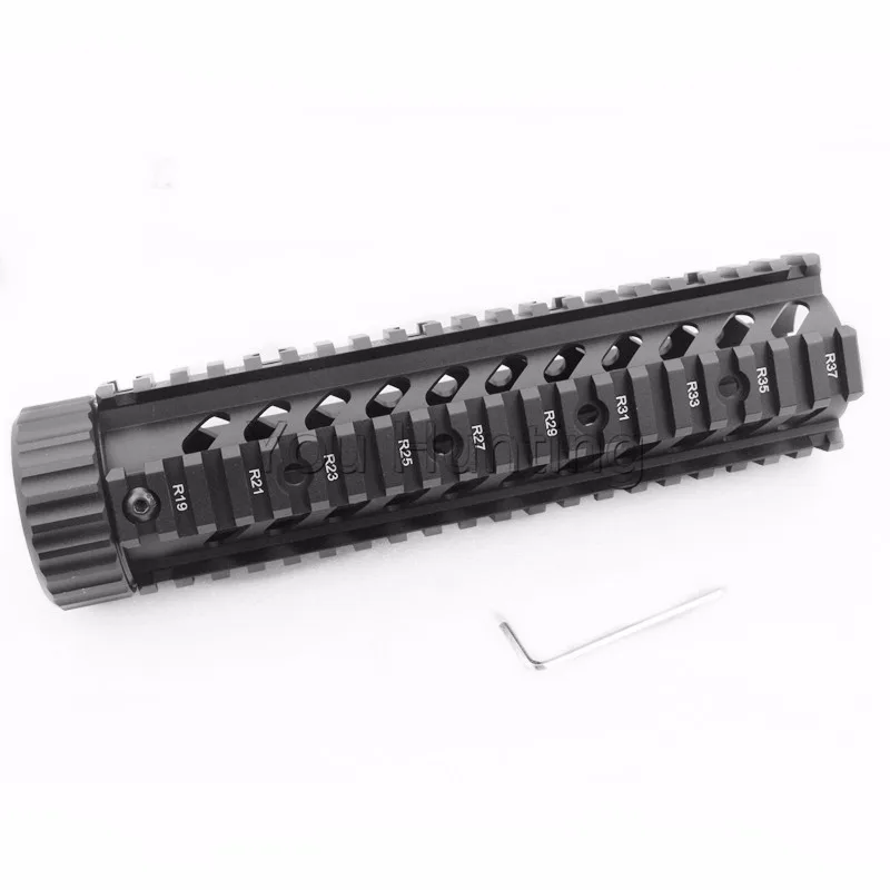 223 5.56 Free Float ран Handguard 9 дюймов карабин Длина Quad pictinny рельсовая Системы Крепление подходит M16 M4 AR-15