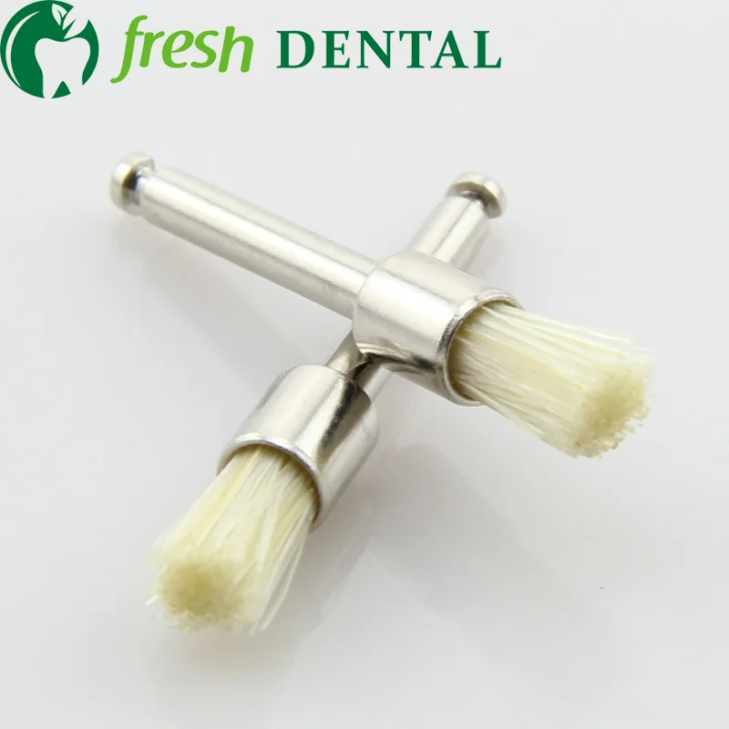 100PCS Dental polishing brushl prophy brush Latch style flat