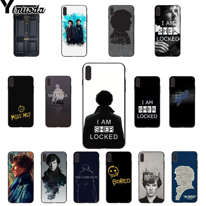 Yinuoda 221B Шерлок Холмс Новинка чехол для телефона Fundas Apple iPhone 8 7 6 6S Plus X XS MAX 5 5S SE XR