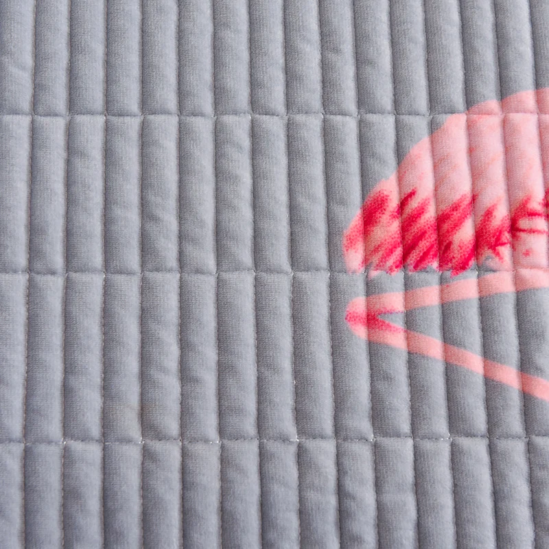 Флисовое покрывало с рисунком красного фламинго 200x230 см/230x250 см/мягкое летнее одеяло