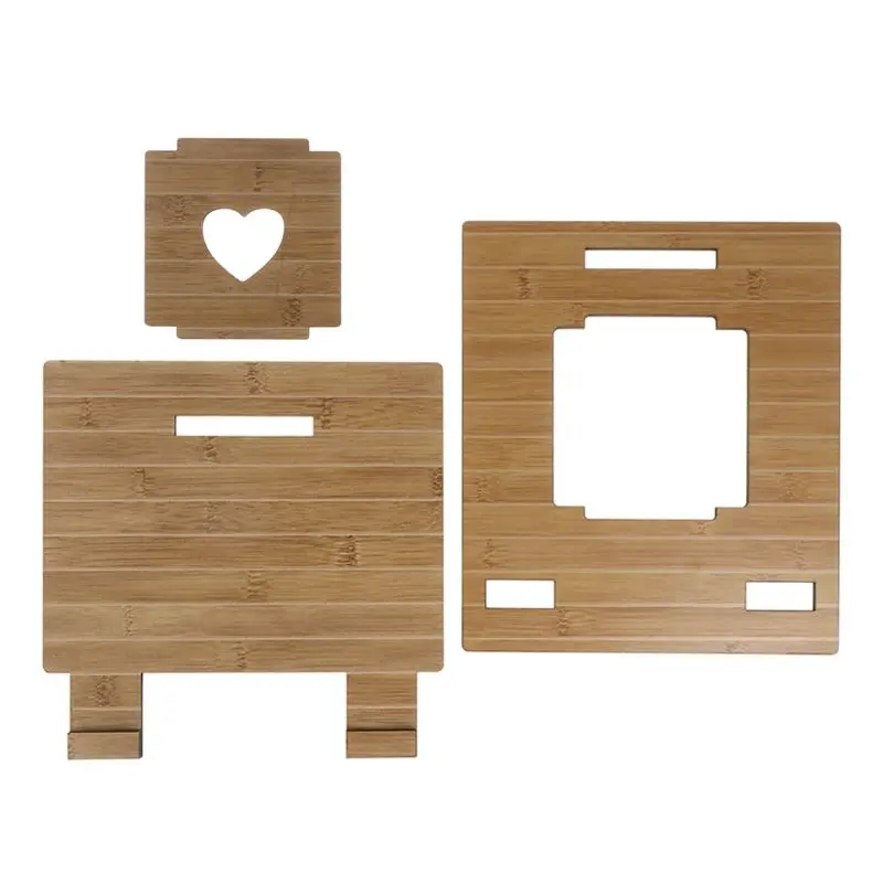 Portable Laptop Stand Detachable Notebook Desktop Holder Adjustable Wooden Bracket for Apple Macbook Lenovo ASUS Dell Tablet