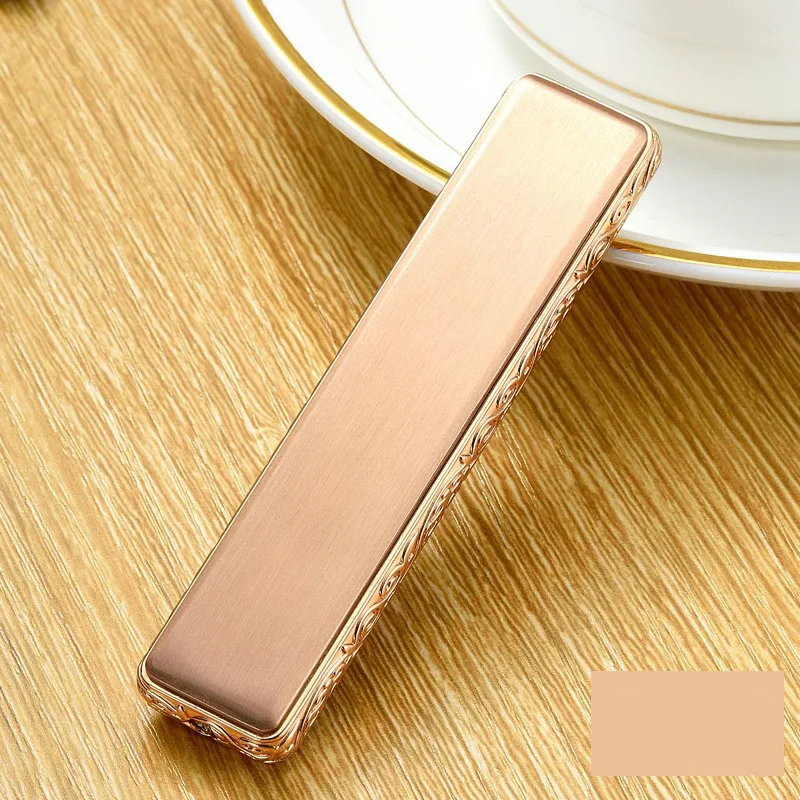 НОВАЯ тонкая металлическая зажигалка Usb для зарядки Электронная маленькая