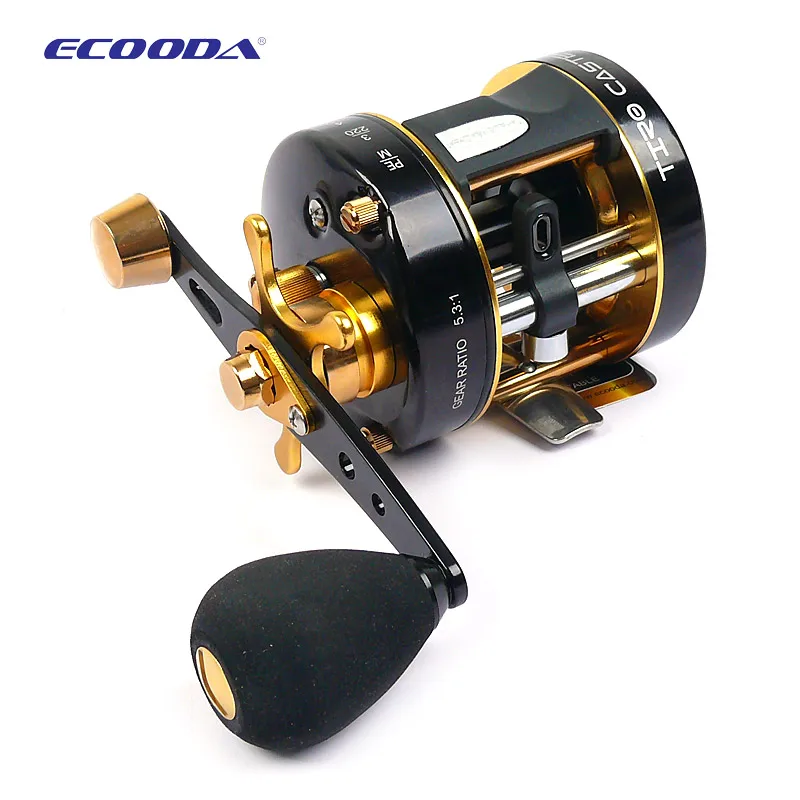 

ECOODA Baitcasting Fishing Reel Trolling Reel Snakehead Reel Light Jigging Reel Left/Right hand ETC II 40A/L&ETC II 50A/L 5.3:1