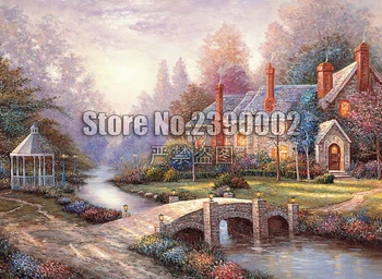 

Full DIY Diamond Painting Peaceful Autumn Fall Cabins Houses Cross Stitch Diamond Embroidery Decoration Mosaic Home Decor Gifts