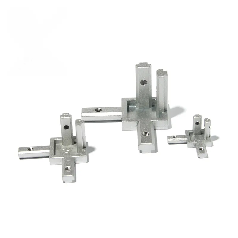 Aluminum Profile Connector Aluminum Profile Extrusion 3030 4040 Aluminum Three-dimensional Right-angled End Corner Connectors Bracket with Screws Match Use Profile