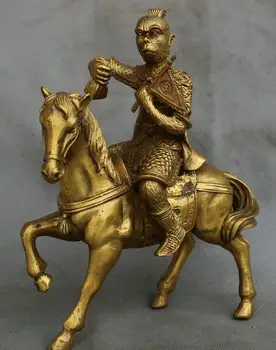 

China Bronze collect horse monkey implied quickpromotion lucky statue