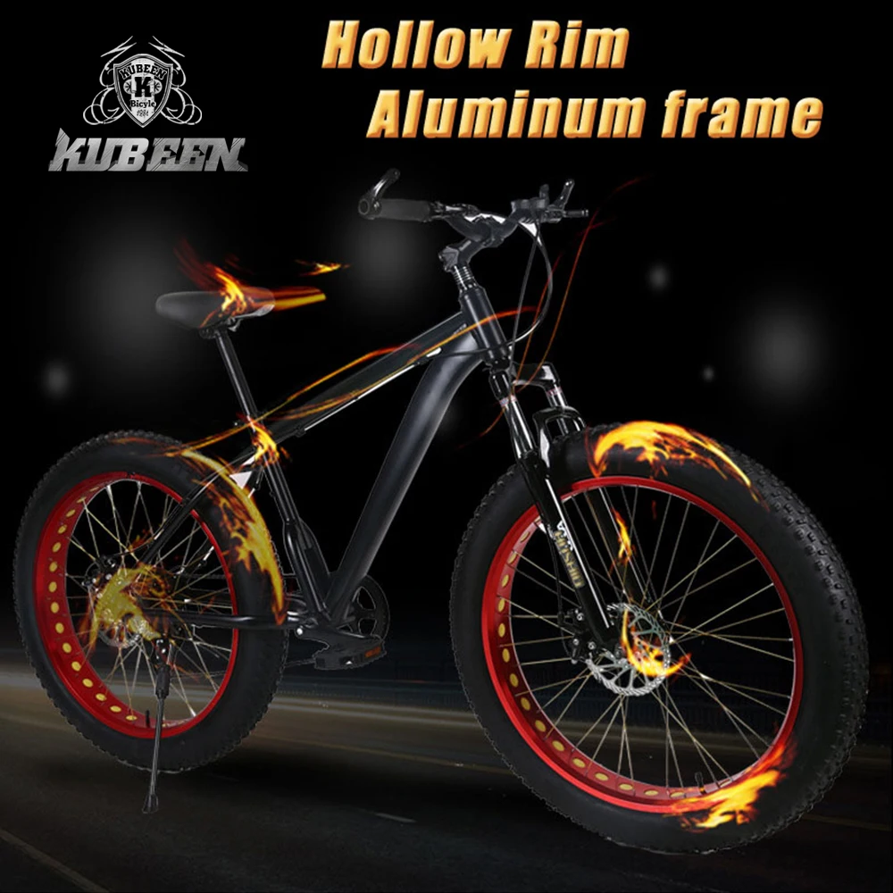 Aluminum alloy frame 26x4.0" 7/21/24/27speed Mountain Bike Frame Snow