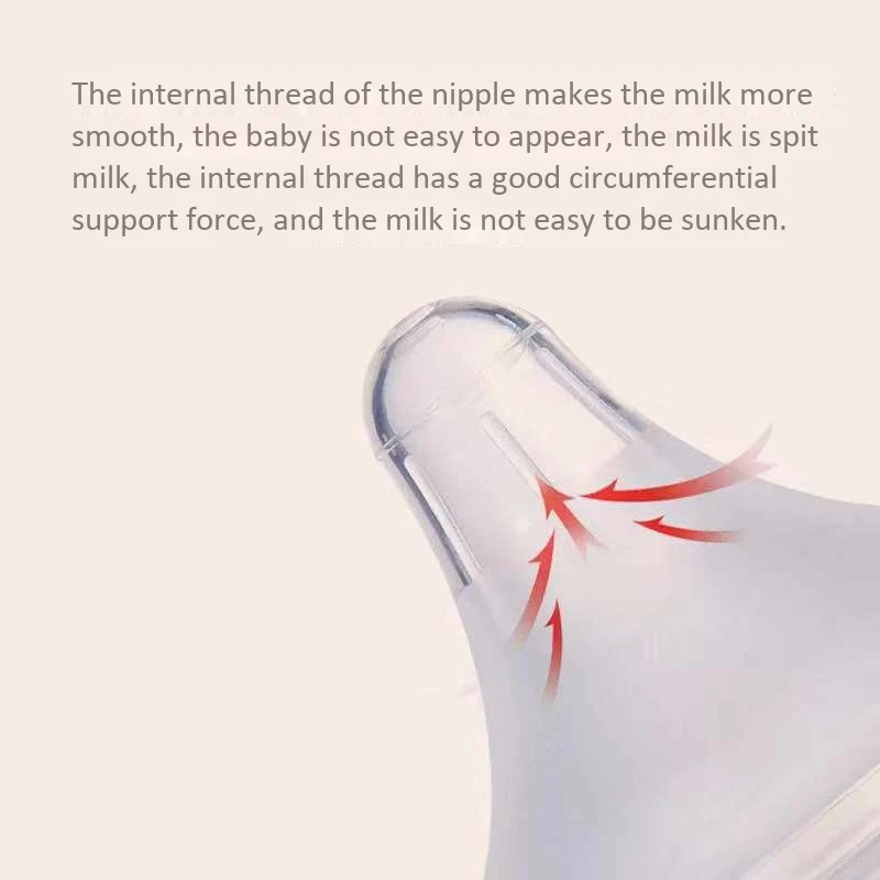 Широкая силиконовая соска для грудного молока, универсальная бутылочка с широким диаметром, 2 шт