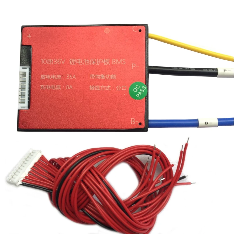 

13S 48V 35A 45A 60A Waterproof BMS PCB PCM for Li-ion Lipolymer Battery Pack Seperate Port with Balance Function