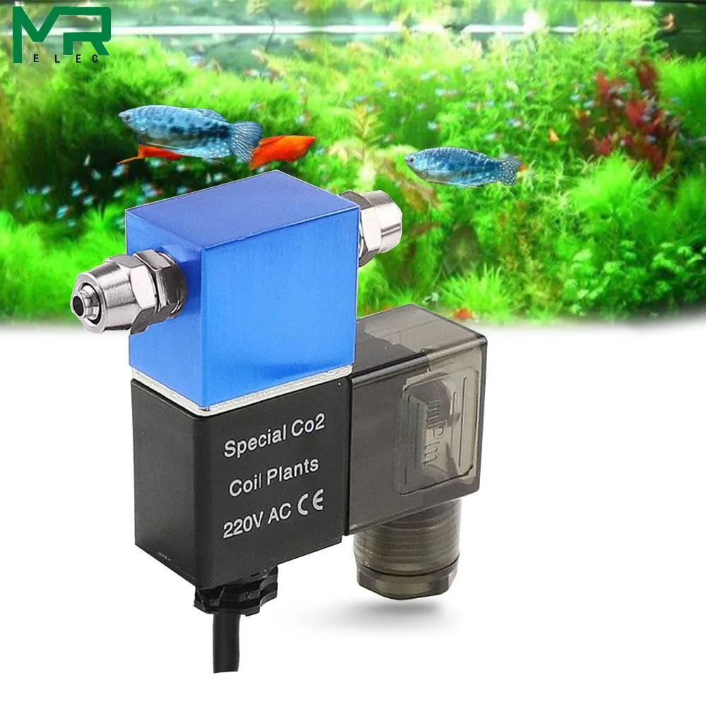 WYIN аквариумные продукты 1,6 Вт 220 В СО2 Магнитный Соленоидный клапан регулятор низкой температуры СО2 DIY магнитный клапан