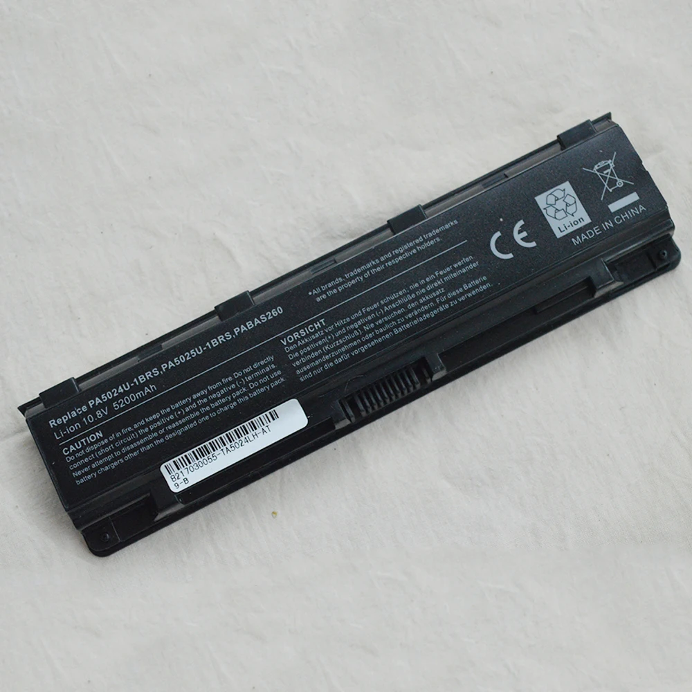 Аккумулятор для ноутбука Toshiba C805 C805D C840 C840D C845 C845D C870D C875D S855 S855D S850 S875 S875D C800 PABAS260 PA5025U-1BRS