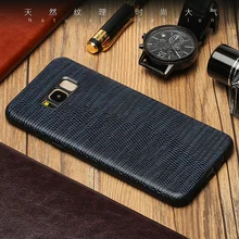 

Genuine leather Phone case For Samsung S7 S8 S9 Plus csae Lizard skin texture cover For Note 8 9 A3 A5 A7 A8 J3 J5 J7 2017 cases
