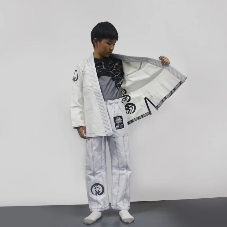Детские (мальчики и девочки) brizilian jiu jitsu gi тренинги/конкурирующие кимоно для