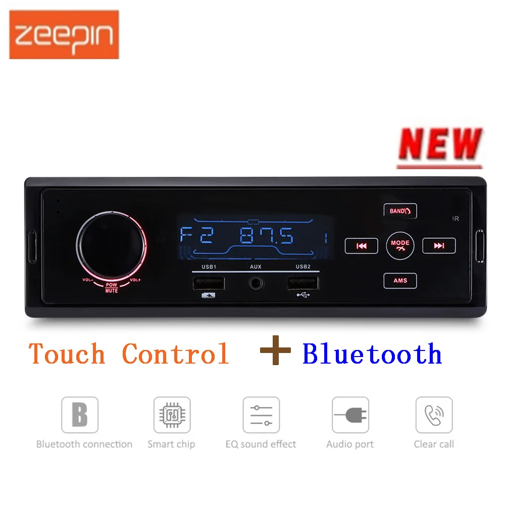 ZEEPIN K504 новый сенсорный Управление Автомобильный MP3 плеер Bluetooth FM/AM стерео радио
