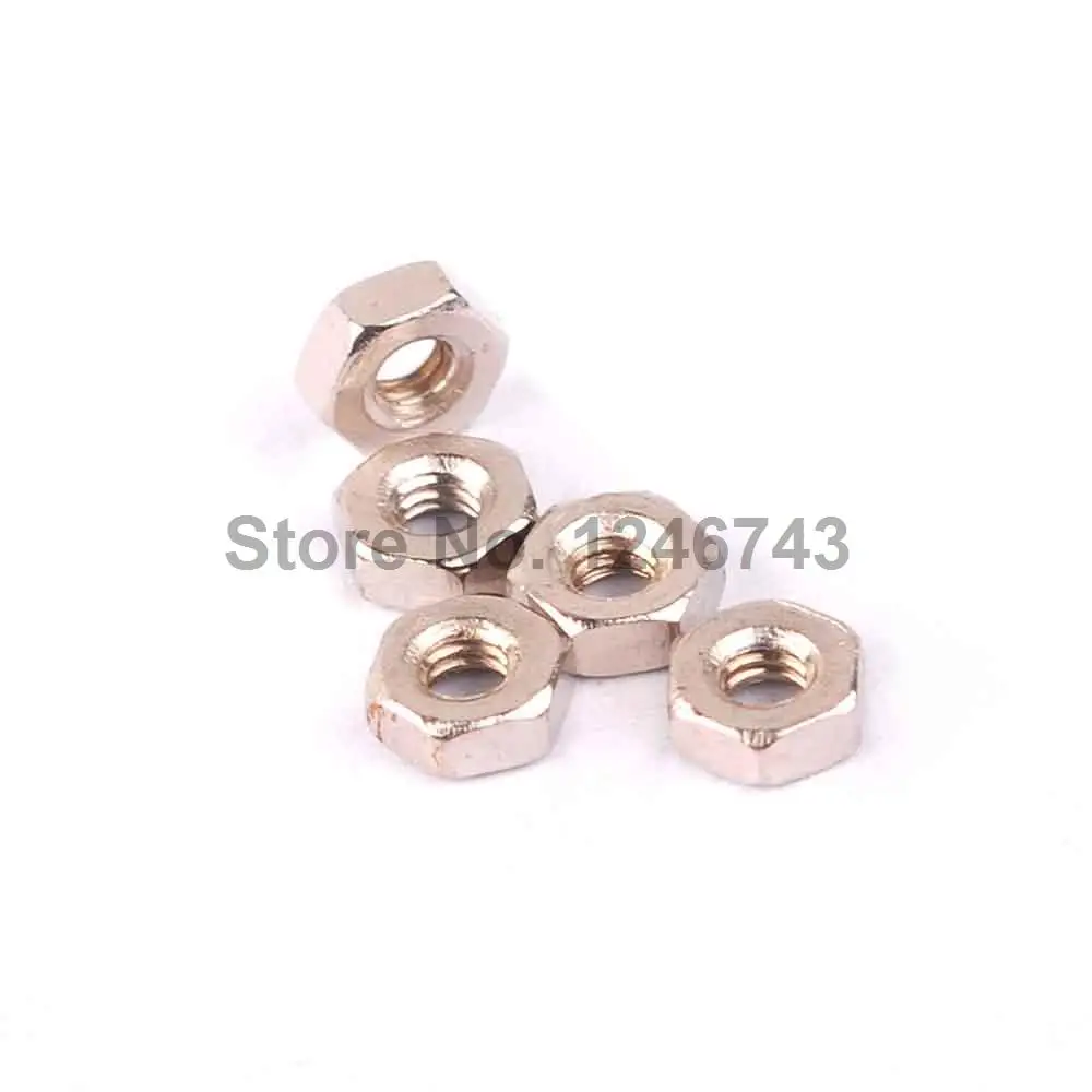 

100pcs/lot Metric thread M2 Stainless Steel Hex Nuts