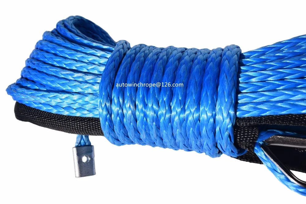 Синий 6 мм* 15 м синтетический трос лебедки, 1/" СВМПЭ веревка для автозапчастей, кевларовый трос лебедки