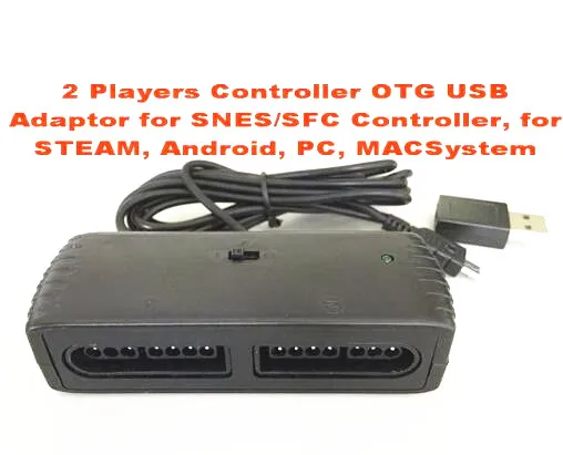 preço 2 Jogadores Controlador Adaptador OTG USB para SNES SFC Controlador, para o VAPOR, Android, PC, MACSystem